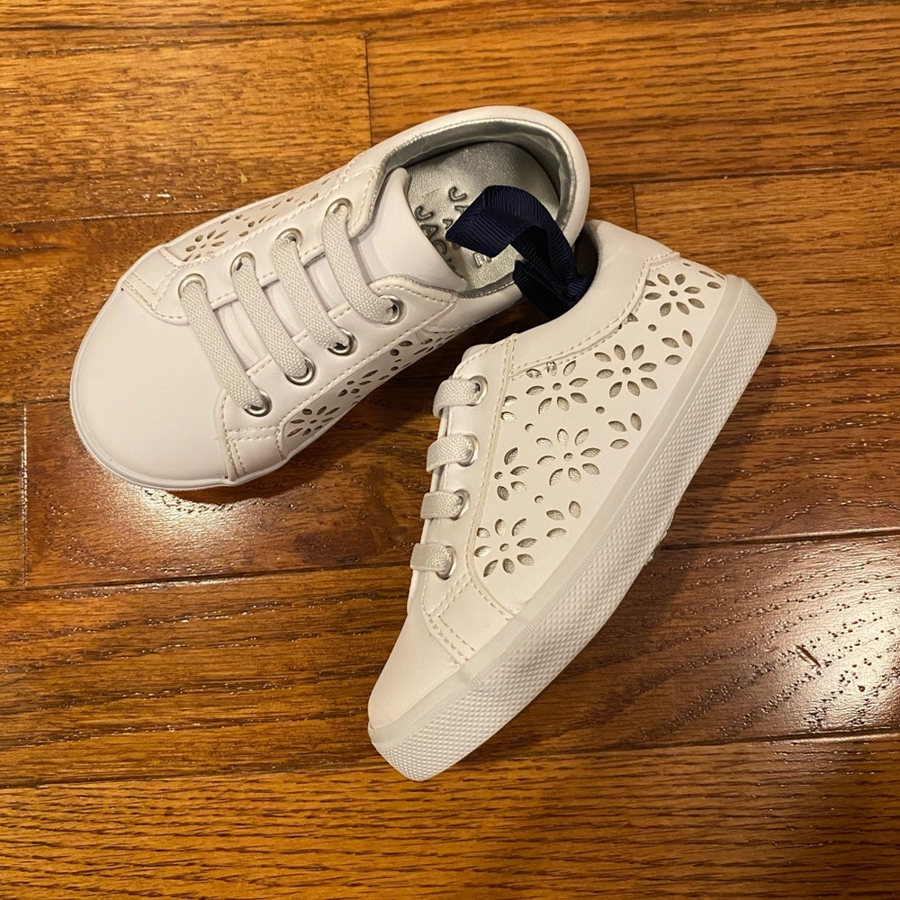 Janie & Jack white sneakers